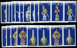 Meissener Porzellan 1979, komplette Zusammendruck-Serie ( W-Zd. ...